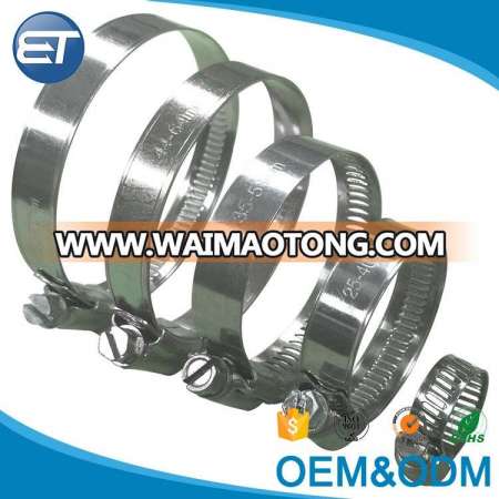 best quality adjustable stainless steel hose clamp hose pipe reinforced stength American Type Worm Drive Hose Clamp