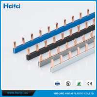 Haitai China Supplier 13P Pin Type MCB Electrical Copper Conductor Busbar