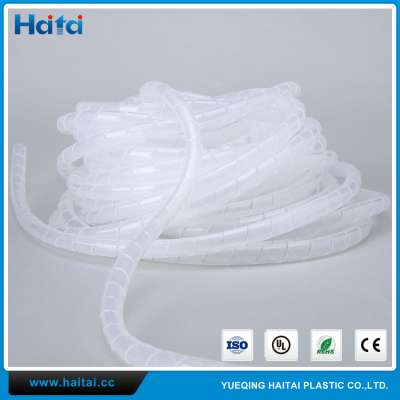 Haitai China Wholesale White And Black PE Plastic Spiral Wrapping Band