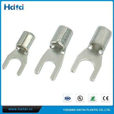 Haitai Non-insulated Spade Terminals Furcated Lock Naked Terminal